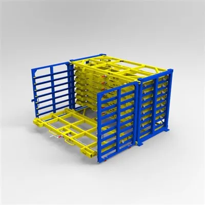 8 Livell Sheet Metal Rack